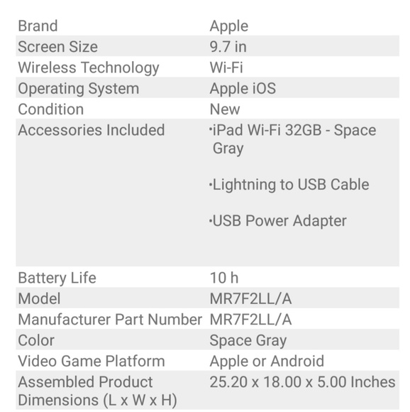 BRAND NEW Apple iPad (Latest Model) - Picture 7 of 7